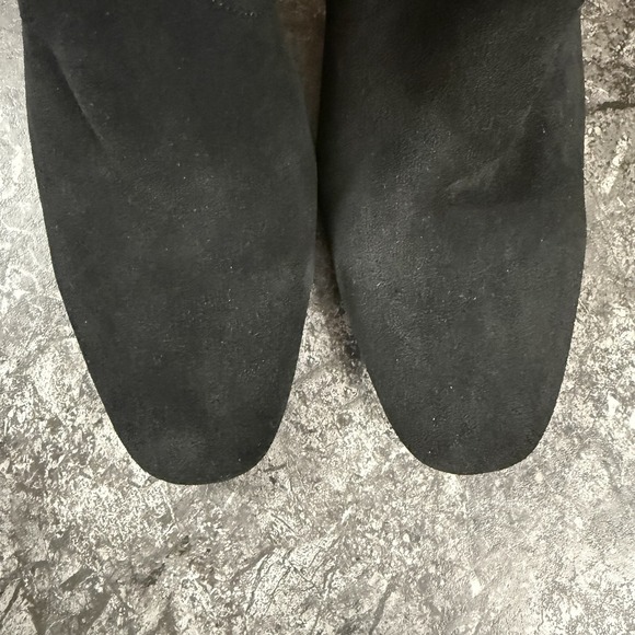 Blondo Womens Sadie Waterproof Cow Suede Square Toe Booties Block Heel Black 11M - Picture 10 of 15